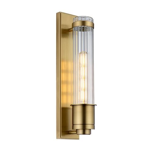 Decolight  Holly 1 Light Wall Light in Black & Opal Glass – Decolight