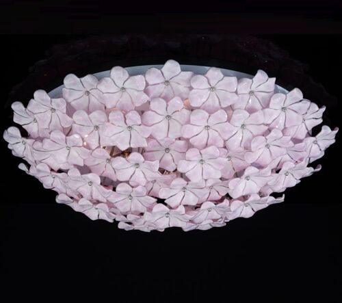 1970S-Style Flower Ceiling Light In The Cenedese Style – Italian Lighting Centre
