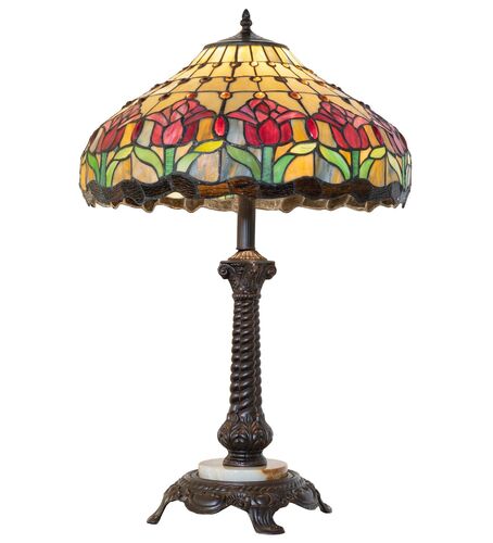 Tiffany Poppy Two Light Table Lamp – Meyda Tiffany