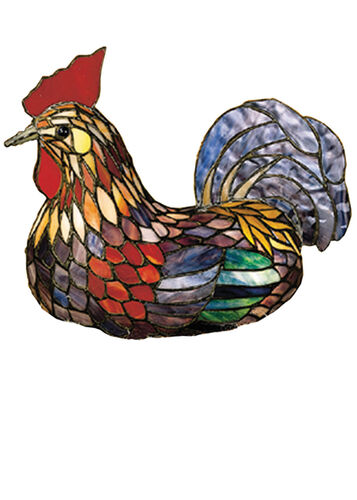 Tiffany Rooster One Light Accent Lamp – Meyda Tiffany