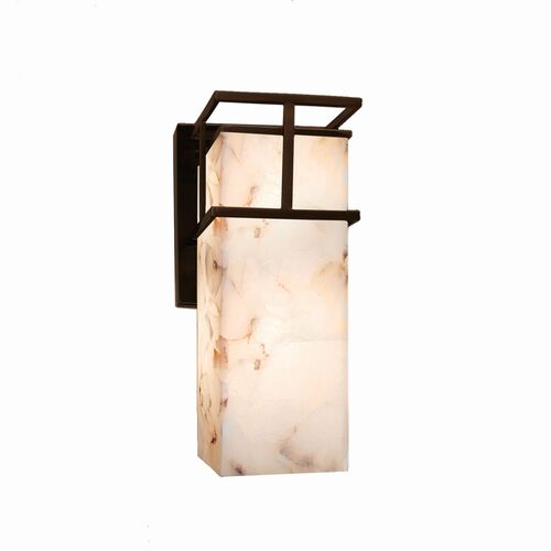Alabaster Rocks One Light Outdoor Wall Sconce – Justice Designs
