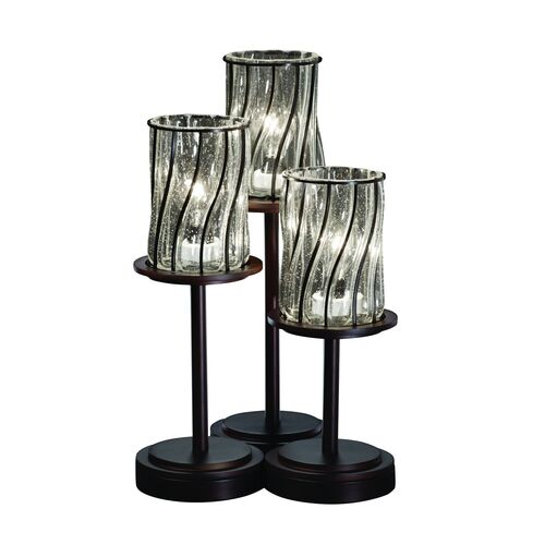 Pink/Blue Tiffany Pond Lily One Light Mini Lamp – Meyda Tiffany
