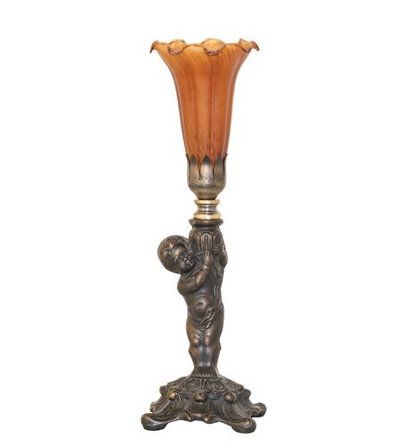 Amber Pond Lily One Light Mini Lamp – Meyda Tiffany