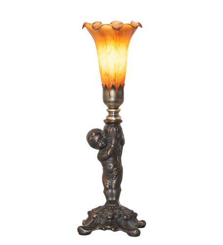 Amber Pond Lily One Light Mini Lamp – Meyda Tiffany
