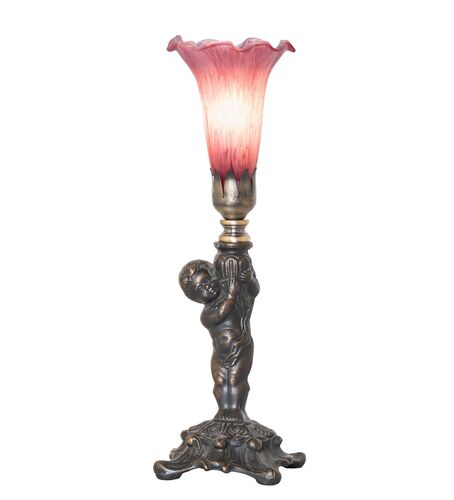 Lavender Tiffany Pond Lily One Light Mini Lamp – Meyda Tiffany