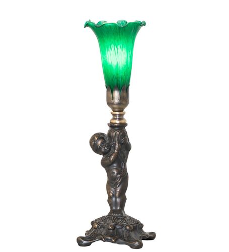 Green Tiffany Pond Lily One Light Mini Lamp – Meyda Tiffany