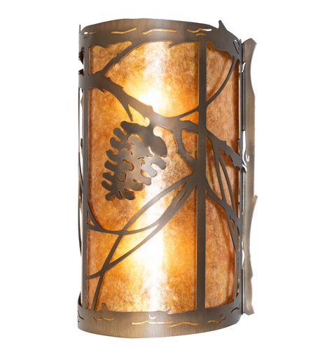 Whispering Pines Two Light Wall Sconce – Meyda Tiffany
