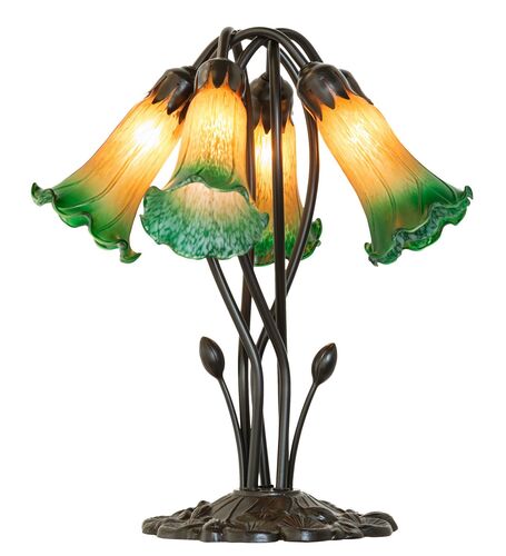 Amber/Green Five Light Table Lamp – Meyda Tiffany