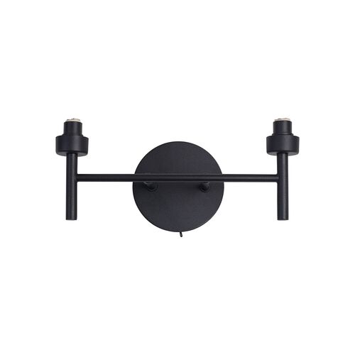 Nelson Lighting NL146664 Wall 1 Light Matt Black And Smoked Mirror Glass – Nelson Lighting