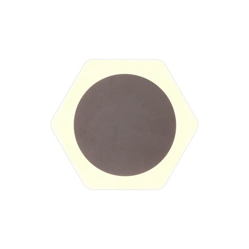 Nelson Lighting NLK04199 Modena Magnetic Base Wall Lamp LED 15cm Horizontal Hexagonal Coffee – Nelson Lighting