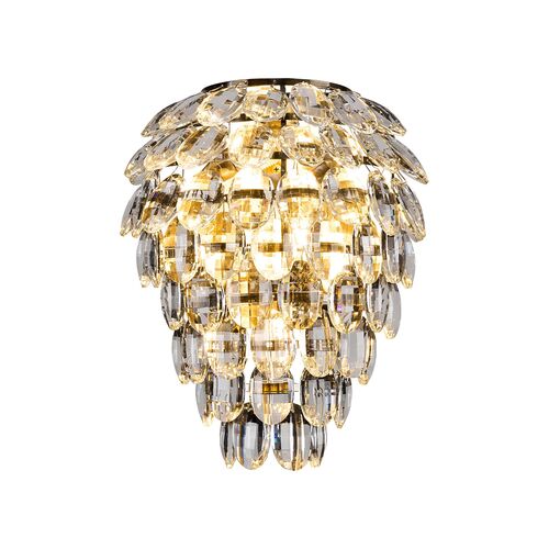Dar HAD0761-12 Hadano Wall Light Antique Chrome and Wavy Glass – Dar Wisebuys