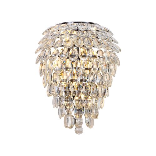 Dar IZZ0950-18 Izzy 2 Light Wall Light Polished Chrome & Smoked/Clear Ribbed Glass – Dar Wisebuys