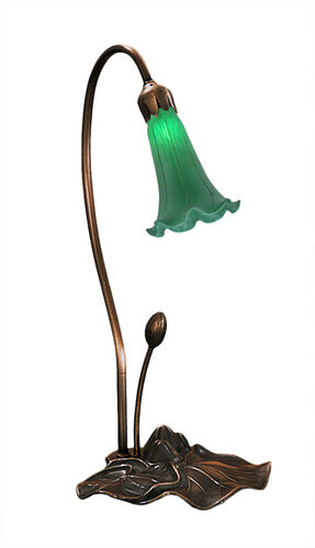 Green Pond Lily One Light Accent Lamp – Meyda Tiffany