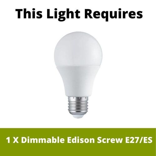 Endor 1 Light Black & Opal Glass Ceiling Pendant – 250cm – Searchlight Lighting