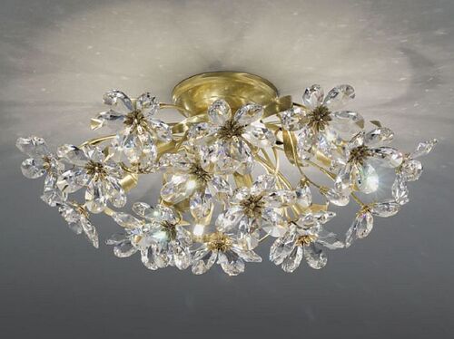 Asfour Crystal Ceiling Light With Flowers – BC San Michele