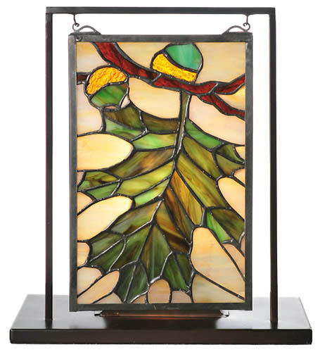 Acorn & Oak Leaf Mini Tabletop Window – Meyda Tiffany