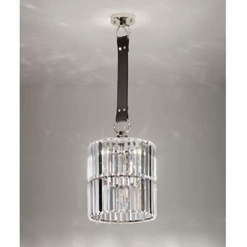 28 Cm Glass Prism Ceiling Pendant With Custom Options & Leather Strap – Arizzi