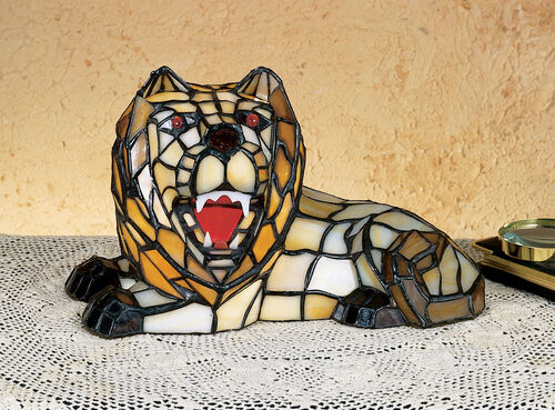 Tiffany Lion One Light Accent Lamp – Meyda Tiffany