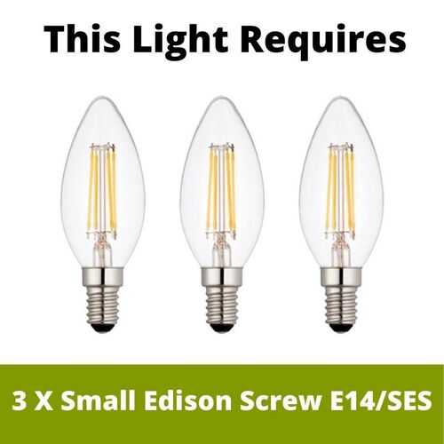 Altair 3 Light Chrome Semi Flush Ceiling Light – Oaks Lighting