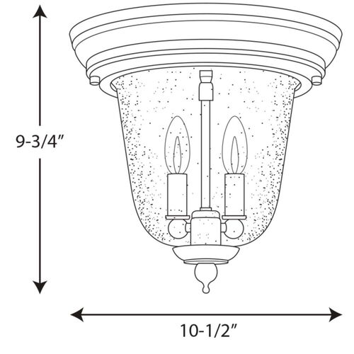 Ashmore Close to Ceiling – Progress Lighting