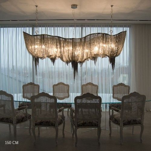 2.5 Metre Atlantis Chandelier From Terzani, nickel finish – Terzani