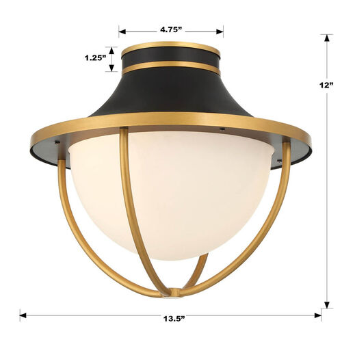 Atlas Two Light Outdoor Semi Flush Mount – Crystorama