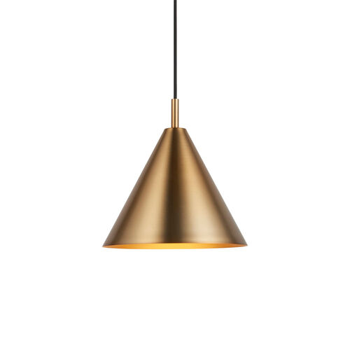 Aura Pendant Light – Antique Brass – Gallery Direct