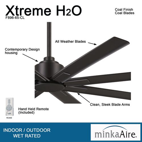 Xtreme H2O 65″  65″  Ceiling Fan – Minka Aire