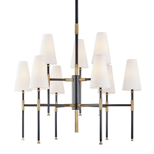 Hudson Valley Lighting Bowery Chandelier with Polished Steel and Nine Lights – Hudson Valley Lighting