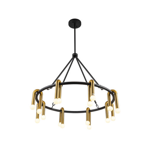 Aria 4-Tiered Chandelier with Textured Glass and Gold Finish – Shropshire Design Ltd