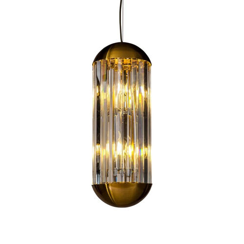 Aura Pendant Light – Antique Brass – Gallery Direct