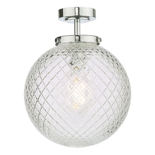Layla Radiant Crystal LED Metal Ceiling Light – Chrome, 6 Lights, 310 Lumens PL0067 – Lexi Lighting