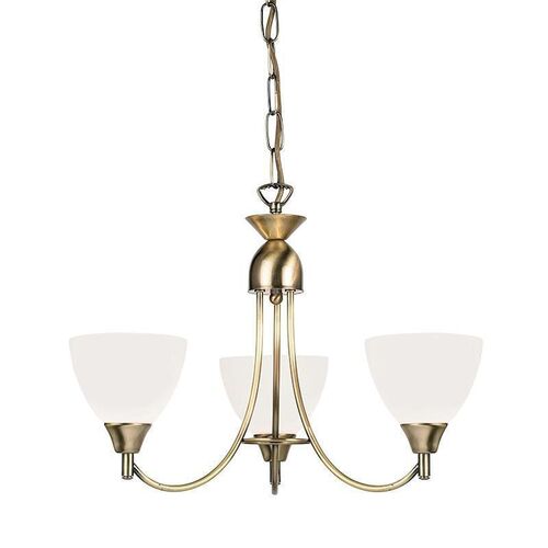 Endon Alton 3 Arm Antique Brass Pendant Ceiling Light – Endon Lighting