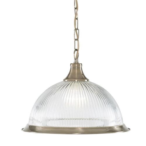 Searchlight American Diner Brass & Glass 1 Light Pendant – Searchlight Lighting