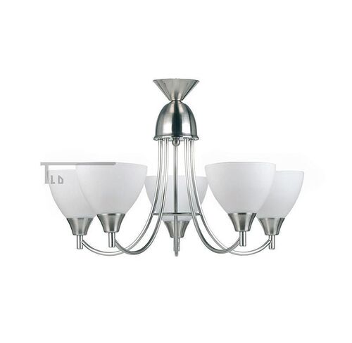Alton 5 Light Satin Nickel Semi Flush Ceiling Light – Endon Lighting