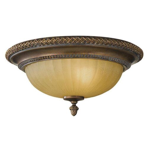 Feiss Kelham Hall Gold & Bronze Art Deco Flush Ceiling Light – Elstead Lighting