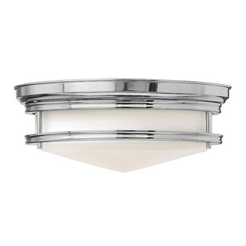 Hinkley Hadley Chrome Art Deco Flush Ceiling Light – Elstead Lighting