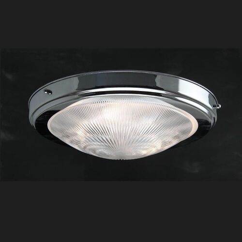 Art Deco Prismatic Dish Flush Ceiling Light 462963 – Kansa Lighting