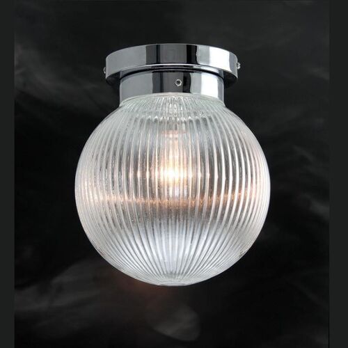 Art Deco Globe Flush Ceiling Light Kansa PRISM428 – Kansa Lighting