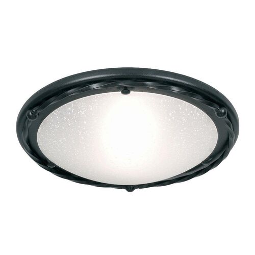 Elstead Lighting Pembroke Black Flush Ceiling Light – Elstead Lighting