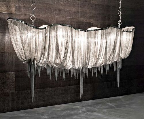 2.5 Metre Atlantis Chandelier From Terzani, nickel finish – Terzani