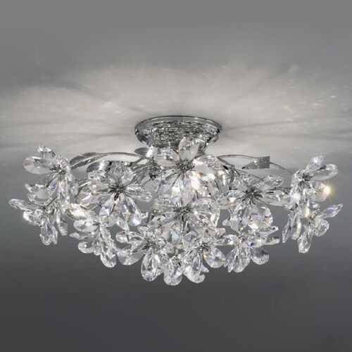 Asfour Crystal Ceiling Light With Flowers – BC San Michele