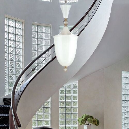 White Or Amber Murano Glass Indoor Lantern – AV Mazzega