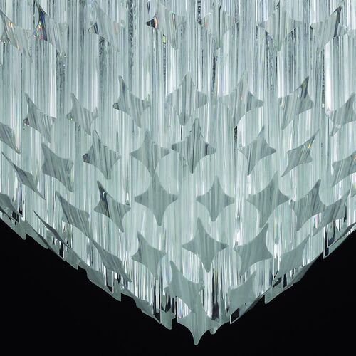60 Cm Custom Murano Glass Prism Point Chandelier – Italian Lighting Centre
