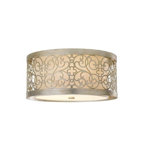 Arabesque Flush Ceiling Light E27 in Silver Leaf Patina Elstead Lighting – ELS.FE-ARABESQUE-F – Elstead Lighting