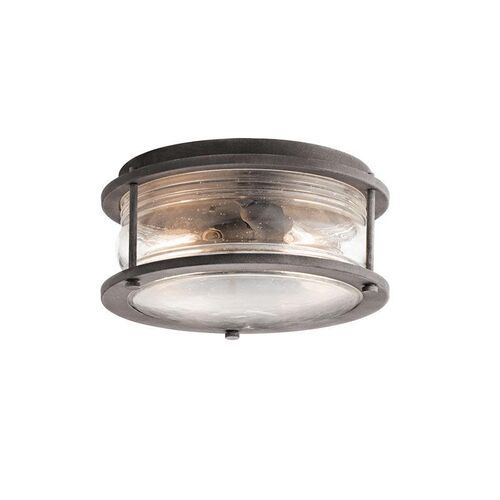 Ashland Bay 2Lt Outdoor Ceiling Flush E27 in Weathered Zinc Elstead Lighting – ELS.KL-ASHLANDBAY-F – Elstead Lighting