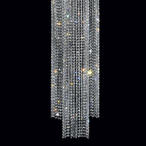 2 Metre-Tall Gold-Plated Crystal Pendant Light From Italy – Masiero