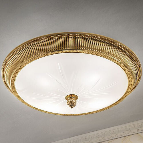 Alton 5 Light Antique Brass Semi Flush Ceiling Light – Endon Lighting
