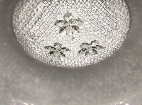 65cm Domed Ceiling Pendant with Rose Relief Detailing – Masiero