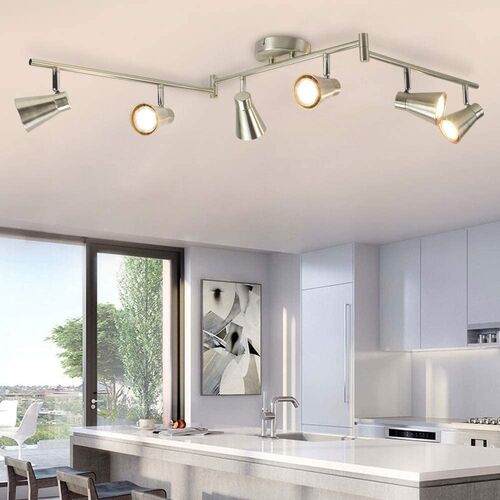 3-Light Semi Flush Mount Ceiling Light Fixture, 15” Blue Drum Light Ceiling Hanging with Double Fabric Shade, Modern Close to Ceiling Lamp for Living Room Bedroom Kitchen Dining Room Entry Foyer – DINGLILIGHTING